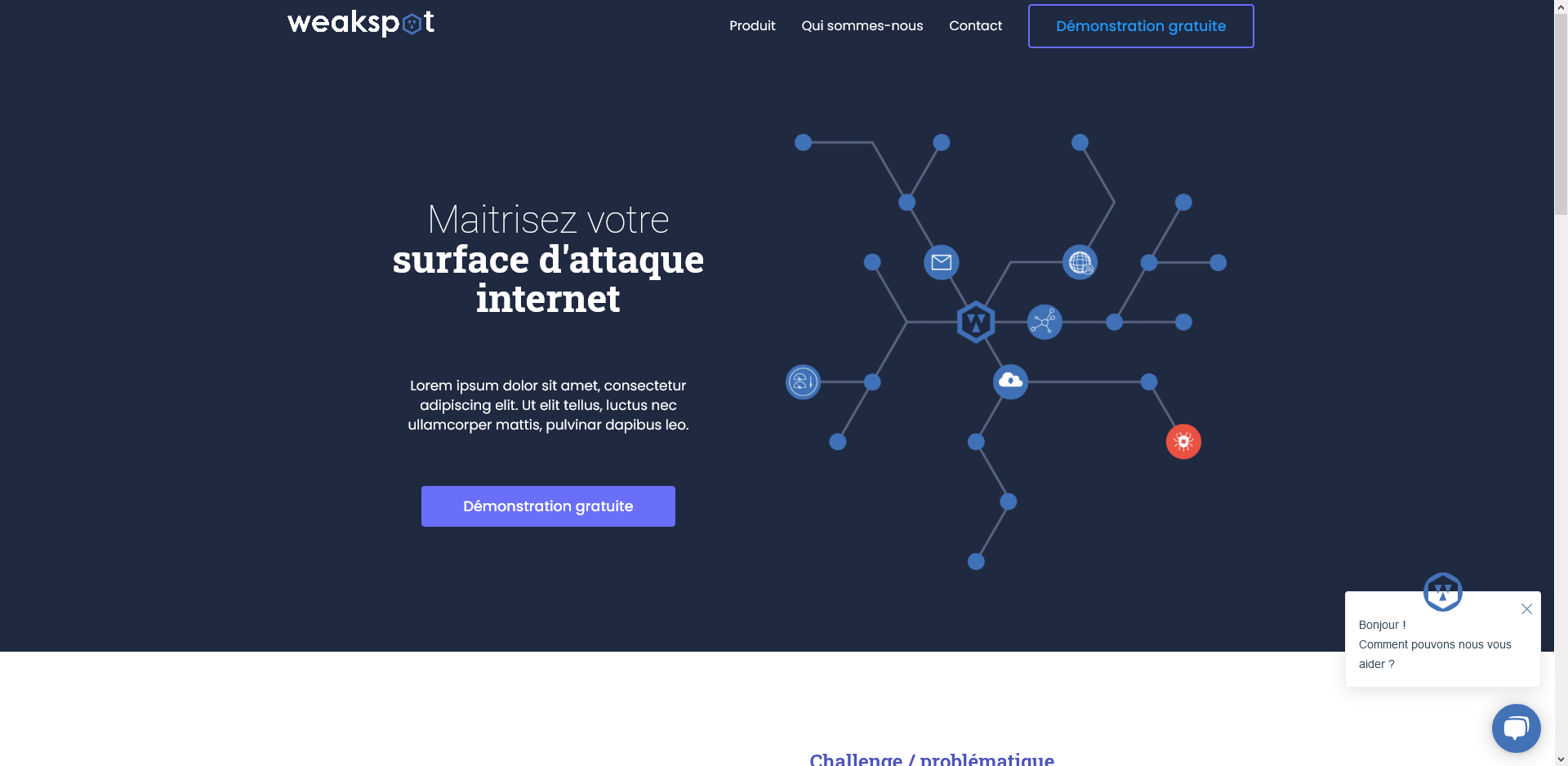 Capture d'écran du site Weakspot